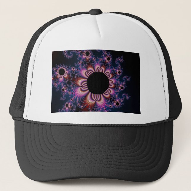Casquette Fleurs de cactus - Fractal (Devant)