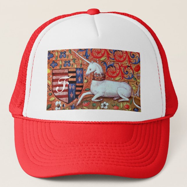CASQUETTE FLEURS D'IMAGINAIRE ET D'UNICORNE, MOTIFS FLORAUX  (Devant)