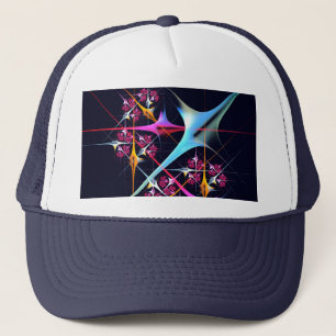 Casquette Floral rose moderne Art Abstrait Couleur Motif #01