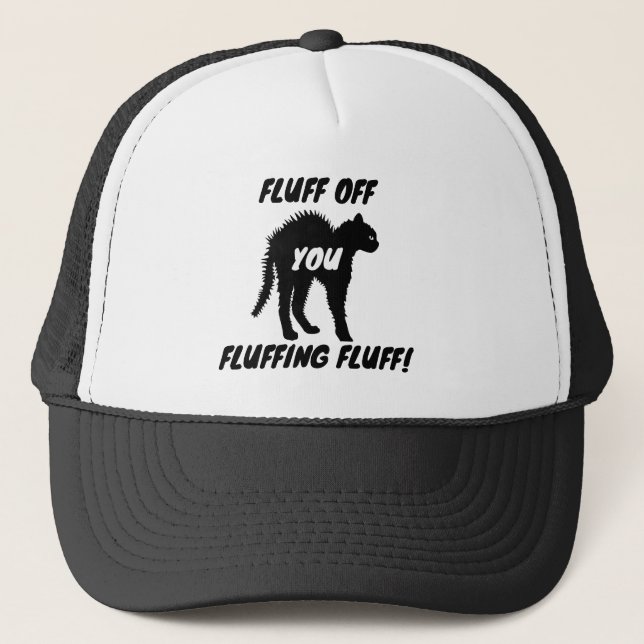 Casquette Fluff vous Fluff Fluff - Drôle chat en colère (Devant)