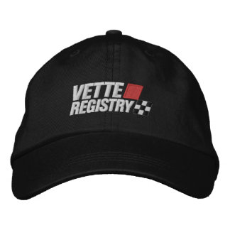 Casquette foncée brodée du logo Vette Registry