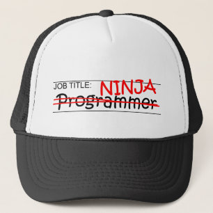 Casquette Fonction Ninja - programmeur