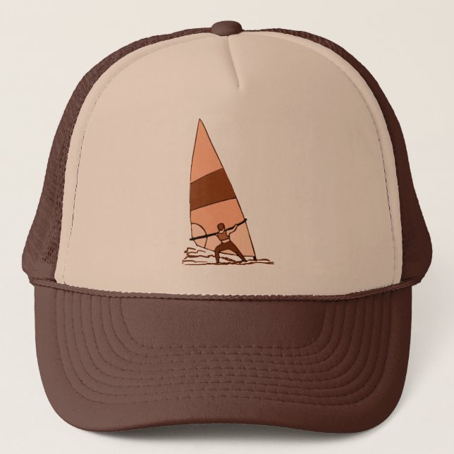 Casquette Font de la planche à voile les couleurs chaudes (Devant)