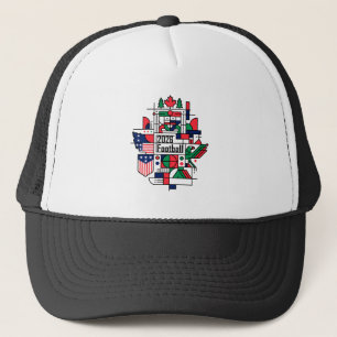 Casquette Football 2026 USA, Canada, Mexique Football Art