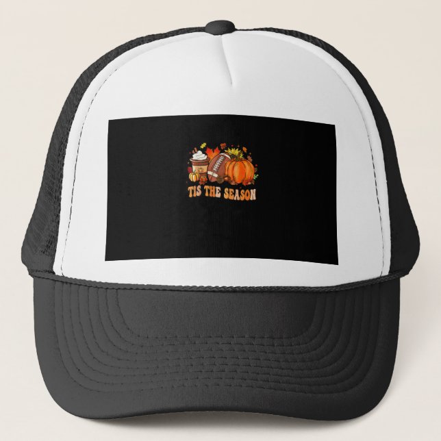 Casquette Football citrouille Épice C'Est La Saison (Devant)