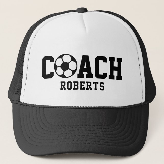 Casquette ⚽️ football / soccer COACH [nom personnalisé] (Devant)