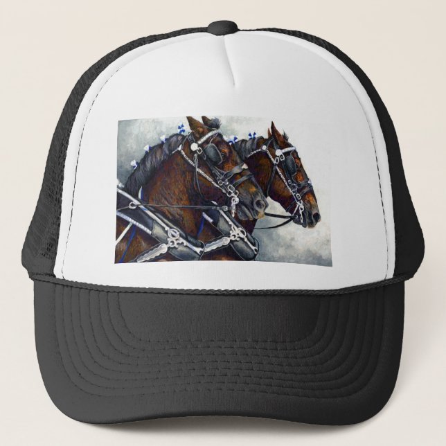 Casquette Force et gloire - chevaux de Percheron (Devant)
