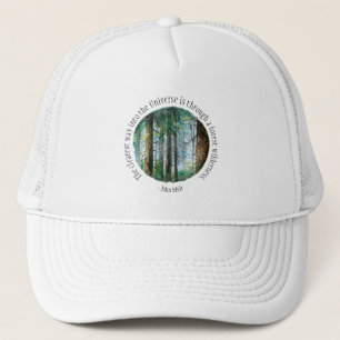 Casquette Forêt d'aquarelle Muir Quote