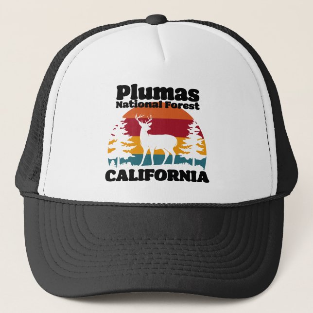 Casquette Forêt nationale de Plumas Californie (Devant)