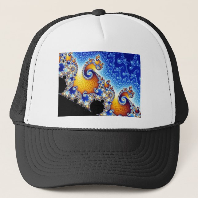 Casquette Forme Fractale à deux dimensions du jeu de mandelb (Devant)