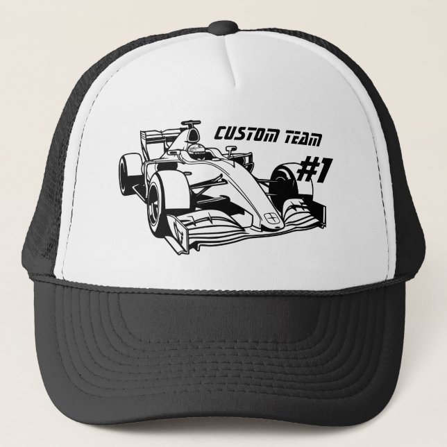 Casquette Formule Port de course Voitures cadeaux papas moto (Devant)