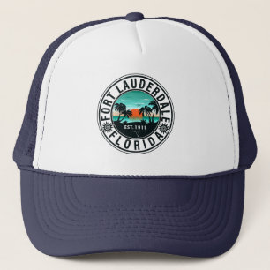 Casquette Fort Lauderdale Florida Beach Palm Souvenirs 60s