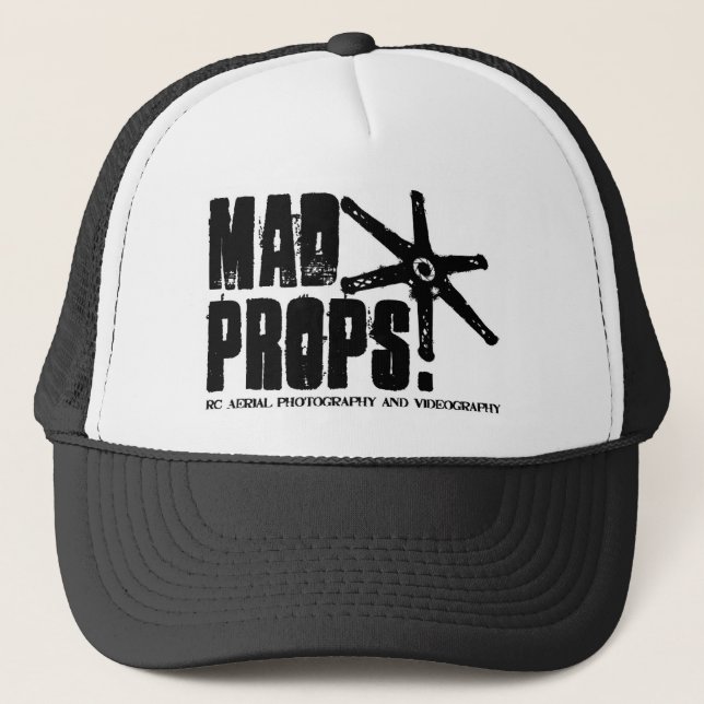 Casquette fou de camionneur d'appui verticaux (Devant)
