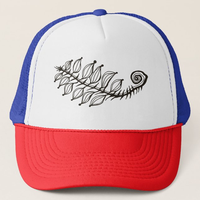 Casquette fougère tourbillonnant (Devant)