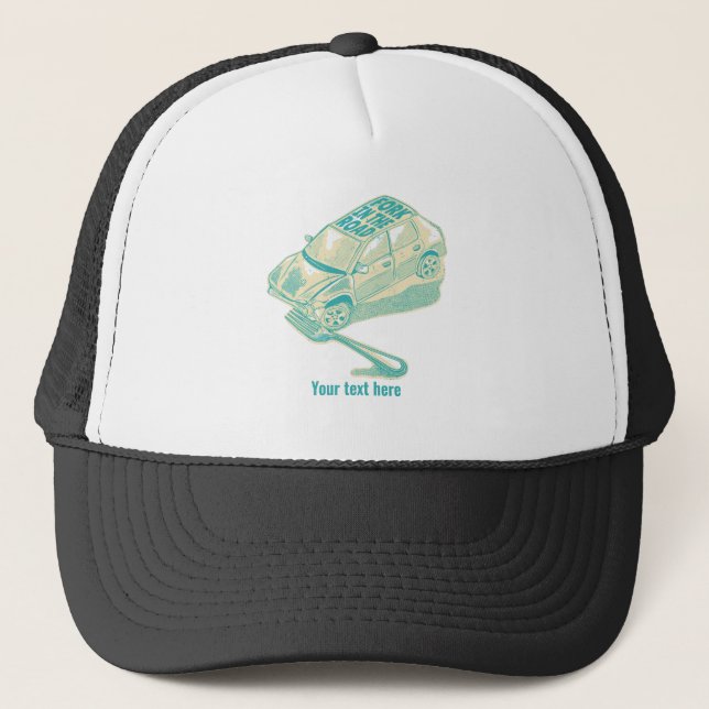 Casquette Fourche dans l'accident de la route (Devant)