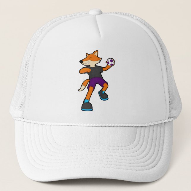 Casquette Fox at Handball player avec Handball (Devant)