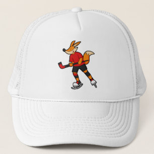 Casquette Fox au hockey sur glace avec bâton de hockey sur g