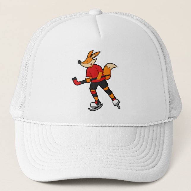 Casquette Fox au hockey sur glace avec bâton de hockey sur g (Devant)