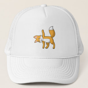 Casquette Fox au Yoga Stretching