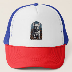 Casquette Français Bulldog Gothique Floral