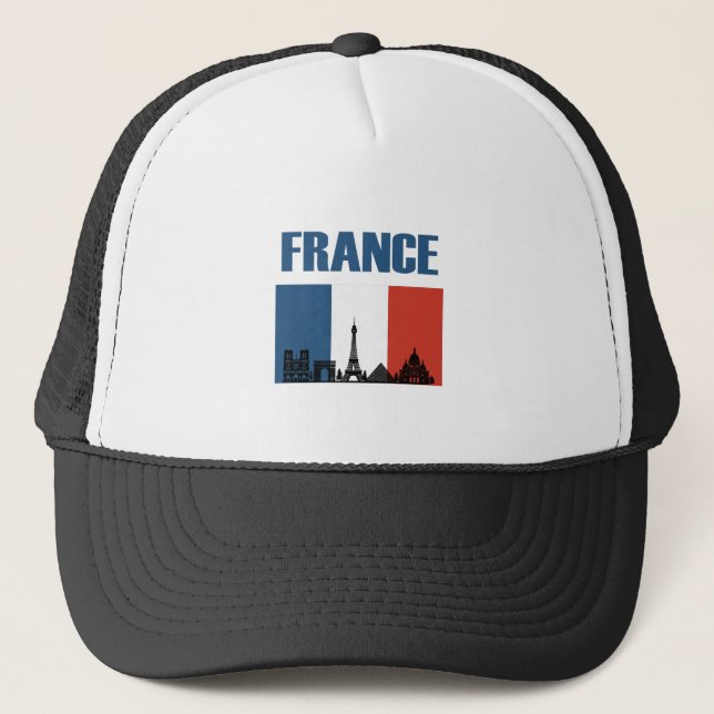 Casquette France Travel - Paris City Skyline Pavillon França (Devant)