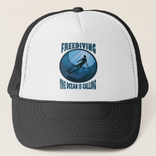 Casquette Freediving - L'Océan Appelle Le Plongeur Sous-Mari