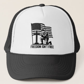 Casquette Freedom Isn't Free Kneeling Soldier Patriotic