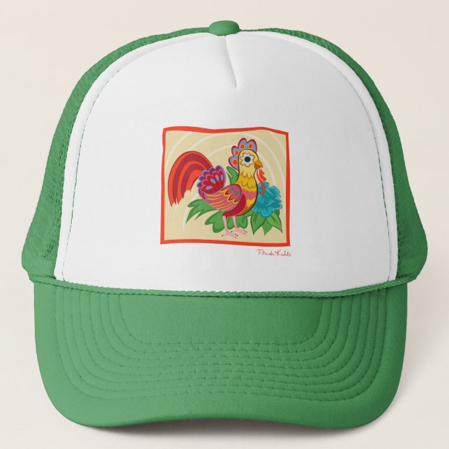 Casquette Frida Kahlo Chicken Graphic (Devant)