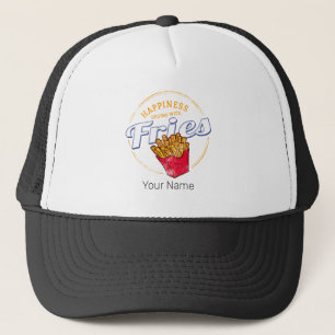 Casquette Fries Chips Snack Pomme de terre Vintage ou frites