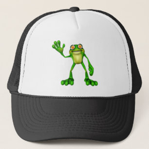 Casquette Froggie la petite grenouille qui agite les caricat
