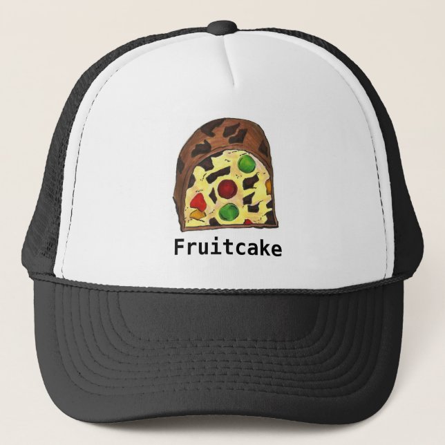 Casquette Fruit de Noël Fruit Fruitcake Slice Food Holiday (Devant)
