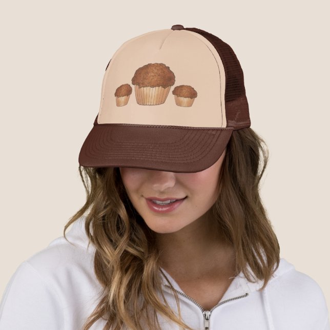 Casquette Fruit Fraîche Croustillant Muffin Vente de pain Fo (En situation)