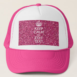 Casquette Fuchsia Rose Conserver Le Calme Avoir Votre Texte
