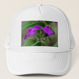 Casquette Fuchsia Spiderwort Twins Fleur sauvage Cadeaux Vêt