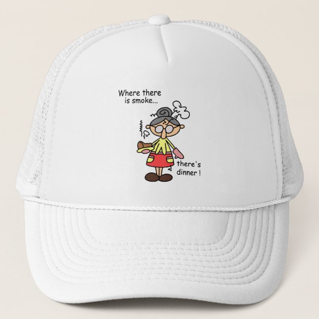 Casquette Fumée et T-shirts et cadeaux de dîner (Devant)