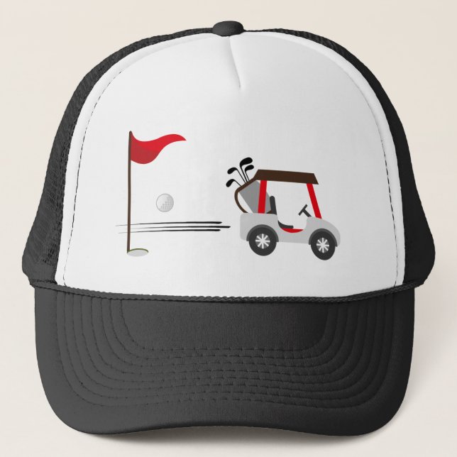 Casquette Fun Golfeur Golf Golf Panier Ball (Devant)