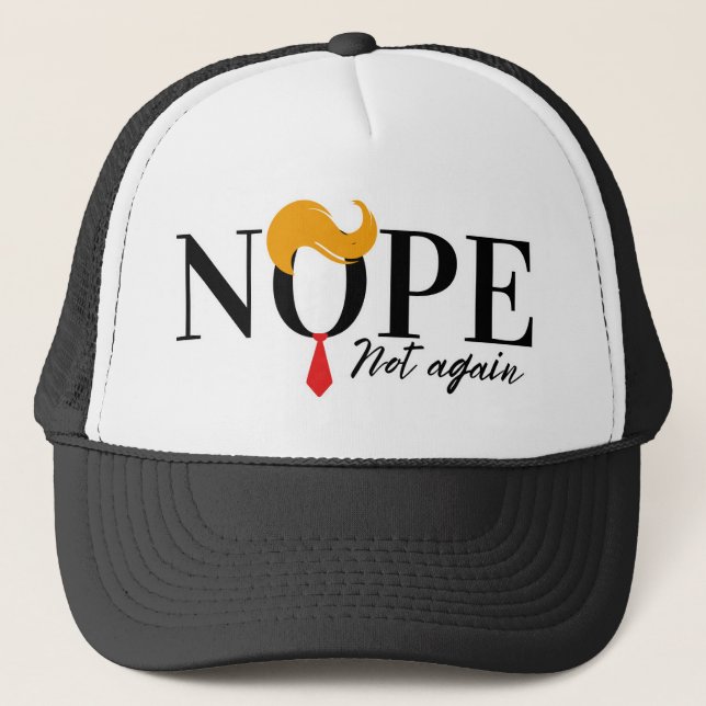 Casquette Funny Anti trump pas encore en route - élection 20 (Devant)