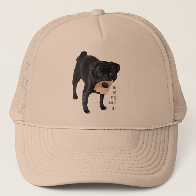Casquette Funny Black Carlin Emmenez les gros bouchées hors  (Devant)