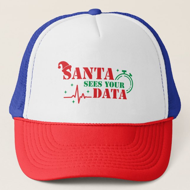 Casquette Funny Christmas Fitness Data Tracking Apparel (Devant)