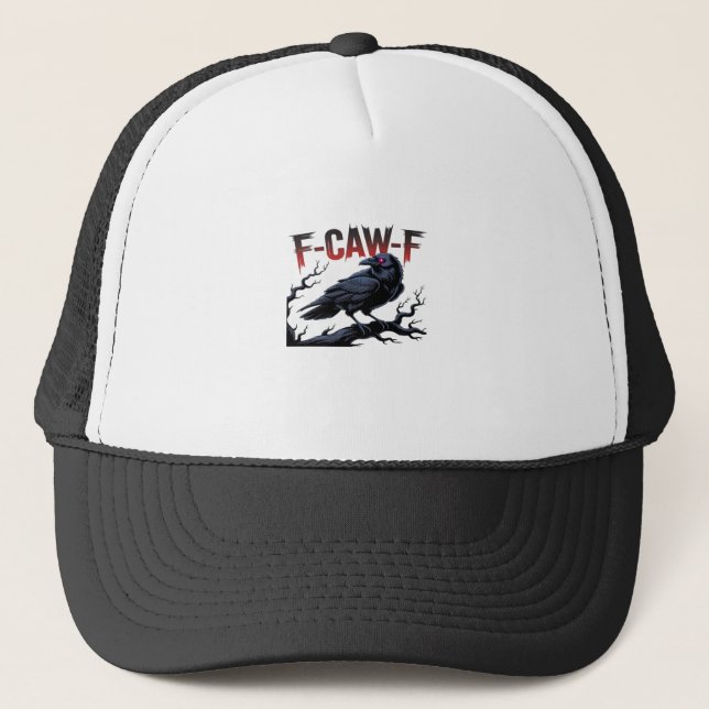 Casquette Funny Crow F-Caw-F Raven Classic Cool Unique (Devant)