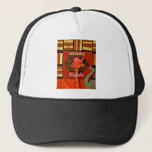Casquette Funny Giraffe with cool text Hakuna Matata