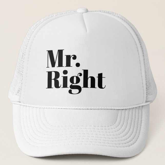 Casquette Funny Novelty Baseball MR. DROIT (Devant)