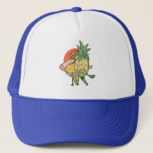Casquette Funny Pizza Ananas Tango Couple Ado Garçon fille (Devant)