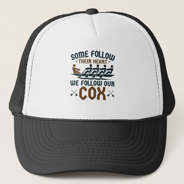 Casquette Funny Rowing Team Coxswain Nous Suivons Notre Cox (Devant)