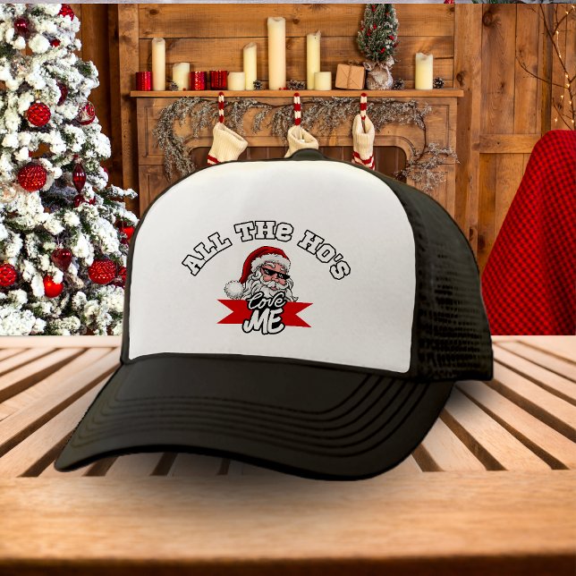 Casquette Funny Santa Claus Ho Ho Ho Dirty Plaisanterie Noël (Funny Santa Claus Ho Ho Ho Dirty Joke Christmas Trucker Hat)