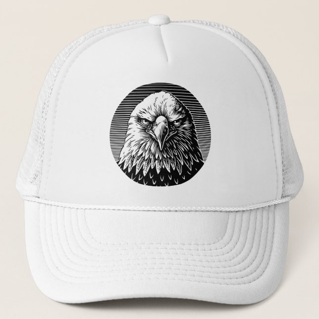 Casquette Furie de feu : Le regard puissant d'un aigle (Devant)