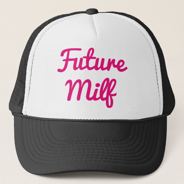 Casquette Futur rose Milf (Devant)