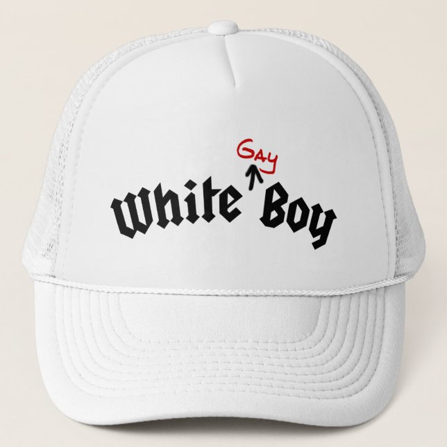 Casquette gai blanc de garçon (Devant)