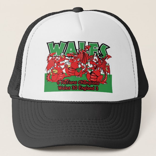 Casquette Gallois six champions de rugby de nation, W 30-3 E (Devant)
