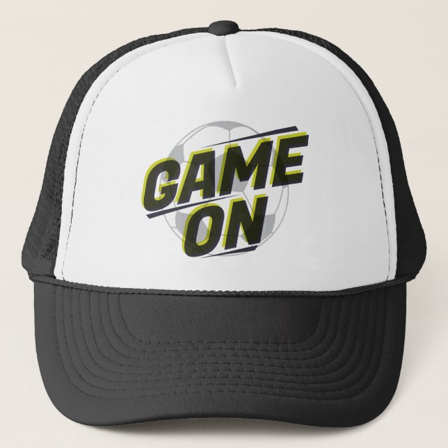 Casquette Game On Soccer Ball Graphic © GraphicLoveShop (Devant)